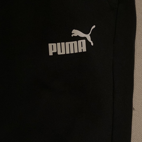black puma lounge joggers size large - Picture 2 of 5